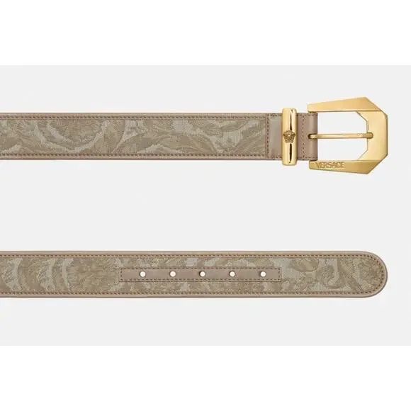 138. Versace Medusa Heritage Barocco Jacquard Logo Buckle  display picture 2